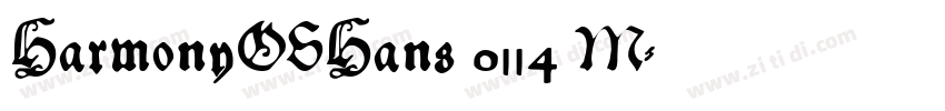 HarmonyOSHans 0114 M字体转换